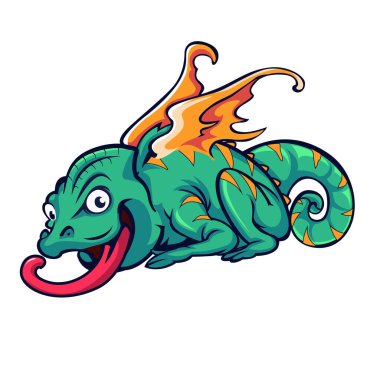 Ejder Bukalemunu Maskot Karakteri