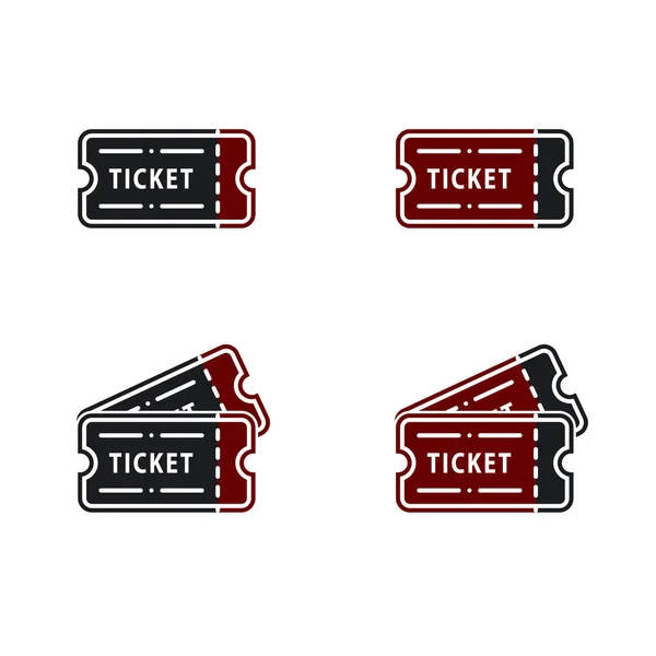 Event Tickets Vector Icons — Stock Vector