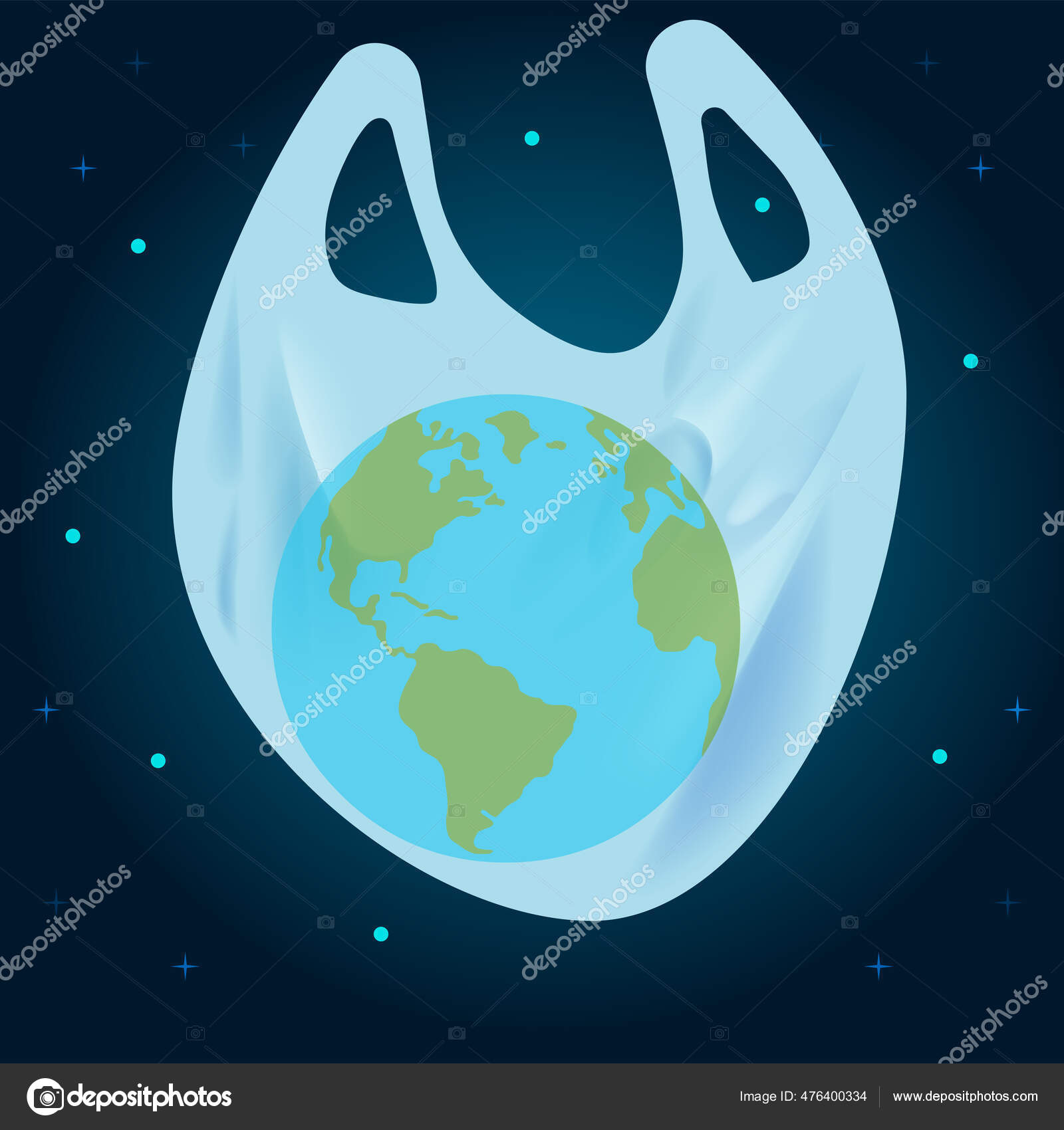 International Plastic Bag Free Day Say Plastic Green Nature Ocean Stock  Vector Image by ©MartAnna #476400334