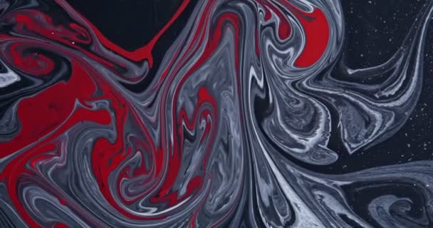 Cores abstratas espalhando pintura rodopiando e explosão — Vídeo de Stock
