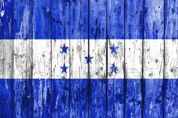 ahşap çerçeve boyalı honduras bayrağı