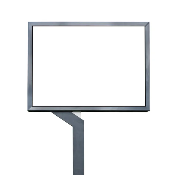 Duży billboard puste, białe, pusty ekran — Zdjęcie stockowe