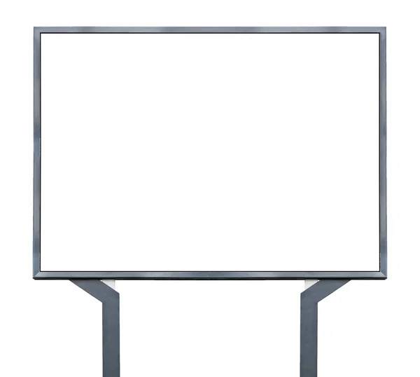 Великий порожній, порожній, білий екран рекламної панелі — стокове фото