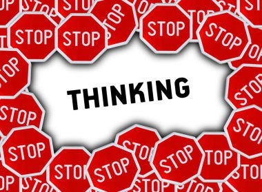 Dur işareti ve kelime düşünme