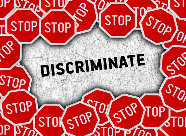Stop jel és a word megkülönböztetést — Stock Fotó