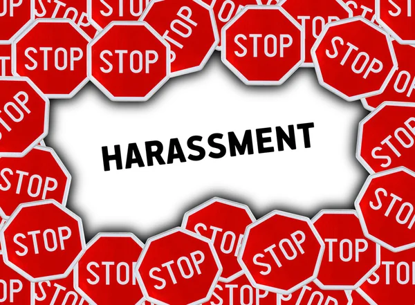 Stop jel és a zaklatás szó — Stock Fotó