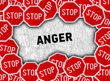 Dur işareti ve kelime öfke