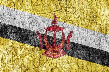 Taş Brunei bayrağı boyalı kin