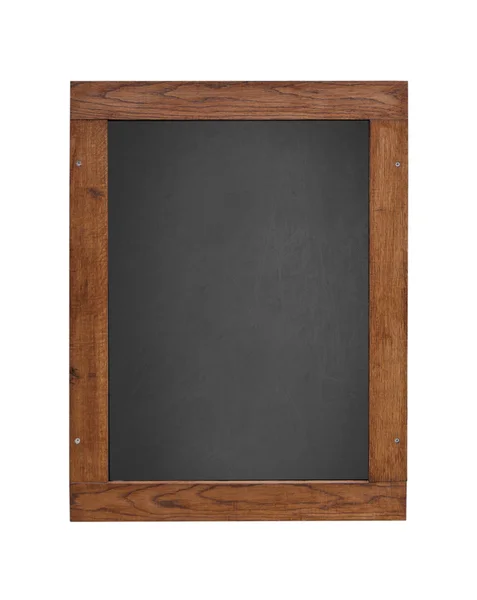 Zwarte schoolbord in houten frame — Stockfoto