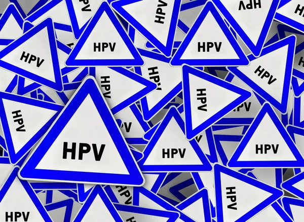 Hpv τρίγωνο οδικών σύμβολο πολλά — Φωτογραφία Αρχείου