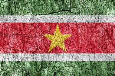 Taş Surinam bayrak boyalı kin