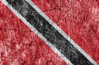 Trinidad ve Tobago bayrak taş boyalı kin