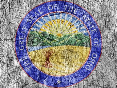 Kin taş bize Ohio mühür bayrak boyalı