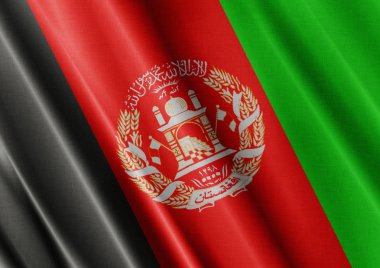 Afganistan dalgalanan bayrak kapatın