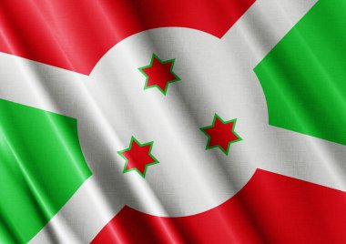 Burundi dalgalanan bayrak kapatın