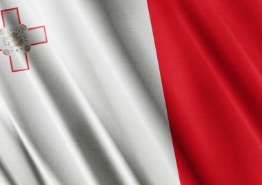 Malta dalgalanan bayrak kapatın