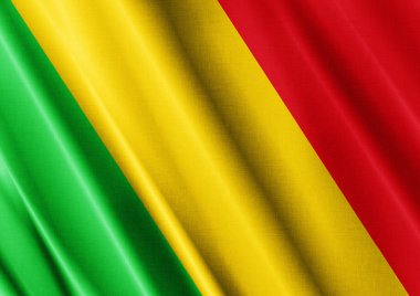 Mali dalgalanan bayrak kapatın