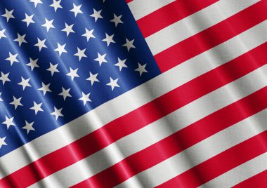 Amerika Birleşik Devletleri dalgalanan bayrak kapatın