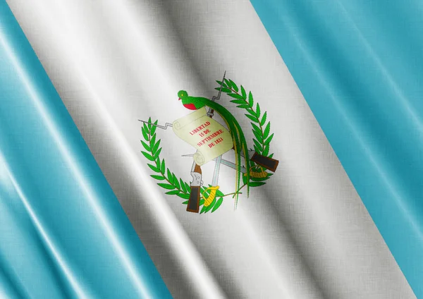 Guatemala schwenkt Flagge — Stockfoto