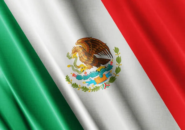 Integetett zászló zárja be Mexico — Stock Fotó