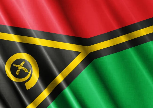 Вануату розмахував прапором закрити — стокове фото