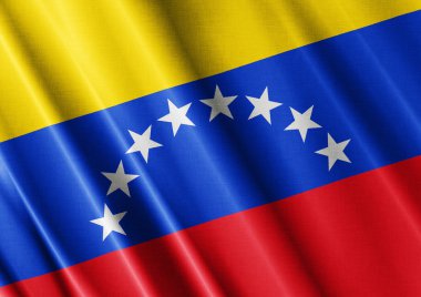 Venezuela dalgalanan bayrak kapatın