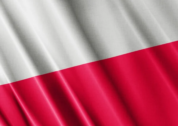 Polen schwenken Flagge — Stockfoto