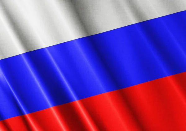 Rússia acenando bandeira fechar — Fotografia de Stock