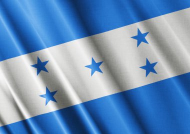 Honduras dalgalanan bayrak kapatın