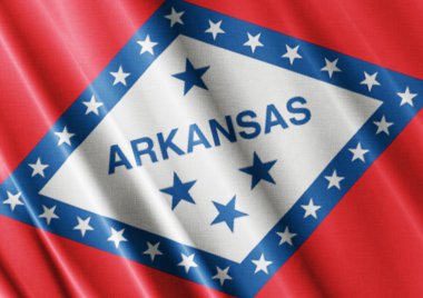 Arkansas dalgalanan bayrak kapatın