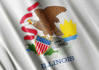 Bayrak sallayarak Illinois kapatın