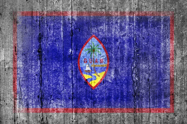 Гуамский бетонный флаг — стоковое фото