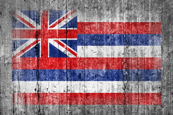 Bandera de hormigón Hawaii — Foto de Stock