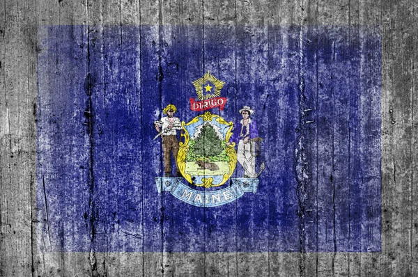 Maine concrete flag — Stock Photo, Image