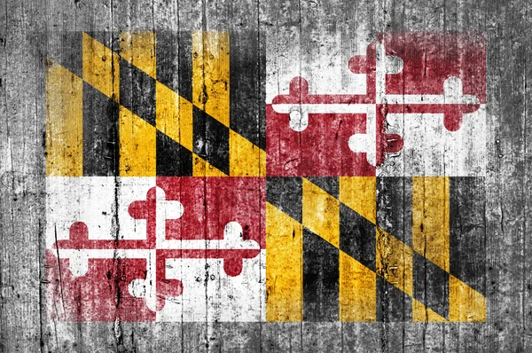 Бетонні прапор Меріленду — стокове фото