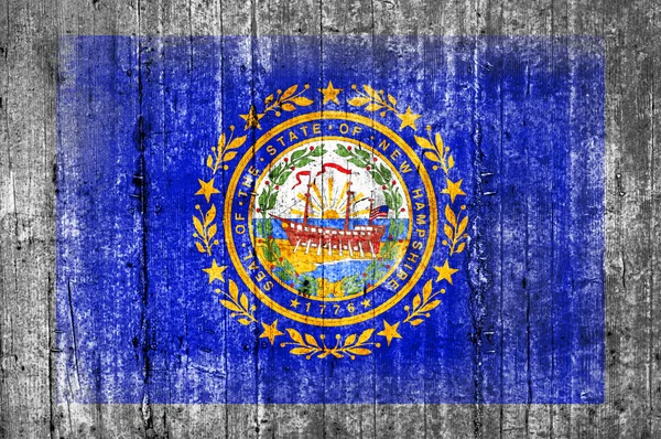 Bandera de hormigón de New Hampshire — Foto de Stock