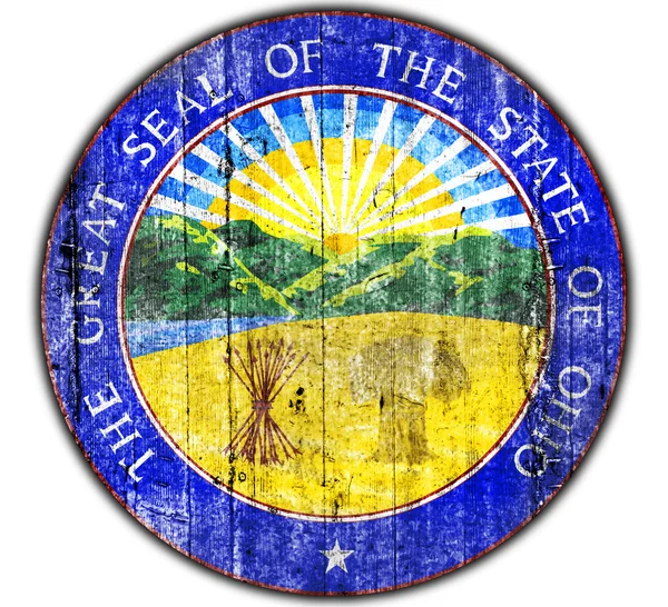 Ohio tätning konkreta flagga — Stockfoto