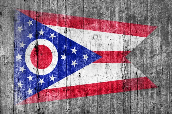 Flaga betonu Ohio — Zdjęcie stockowe