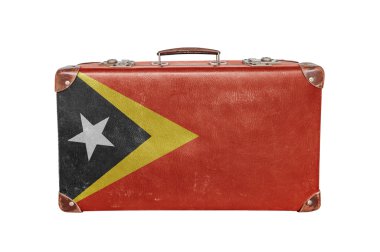 Doğu Timor bayrağı ile Vintage çanta