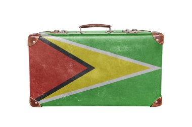 Guyana bayrak ile Vintage çanta