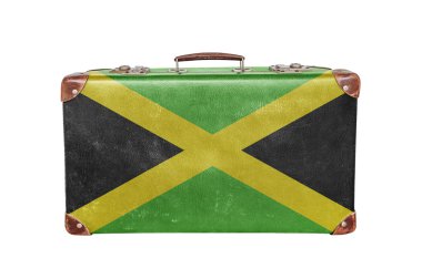 Jamaika bayrak ile Vintage çanta