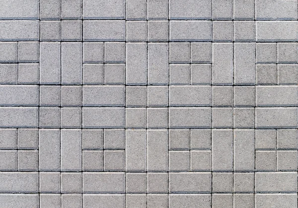 Rue couverte de cubes de béton gris — Photo