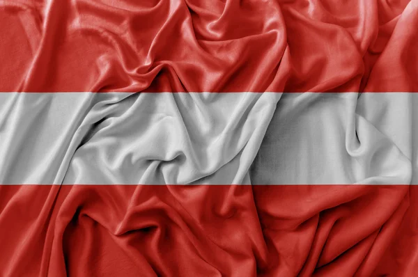 Potargane flag╣ Austria — Zdjęcie stockowe