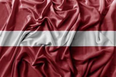 Sallama Letonya bayrağı karıştırdı