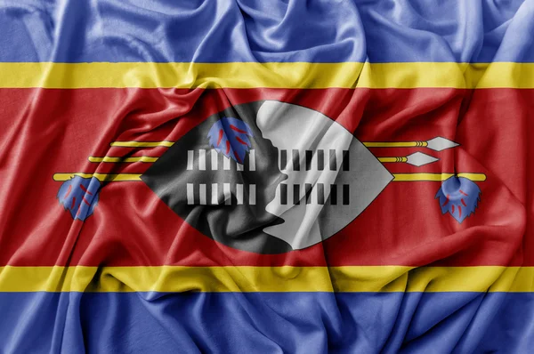 Sallama Svaziland bayrak karıştırdı — Stok fotoğraf