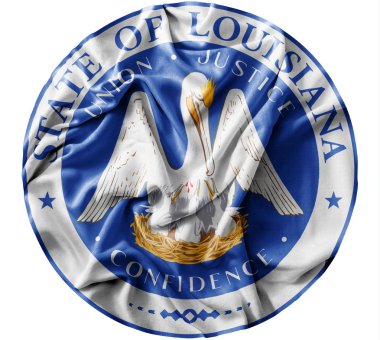 Amerika Birleşik Devletleri Louisiana mühür bayrak sallayarak karıştırdı