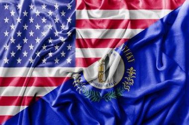 Amerika Birleşik Devletleri ve Kentucky dalgalanan bayrak karıştırdı