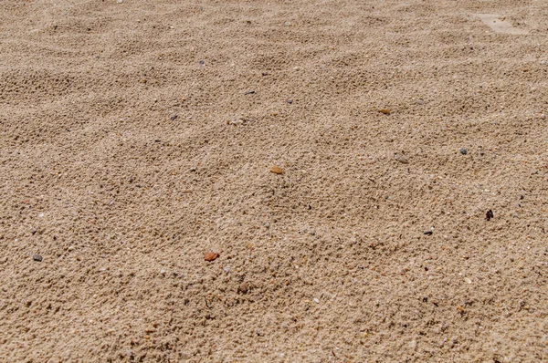 Primo piano di modello di sabbia di una spiaggia — Foto Stock