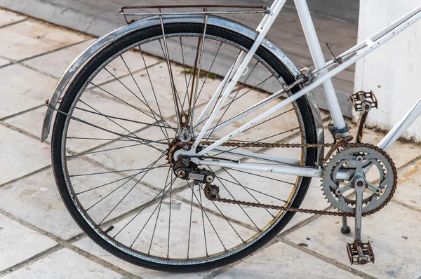 Cidade bicicleta última roda — Fotografia de Stock