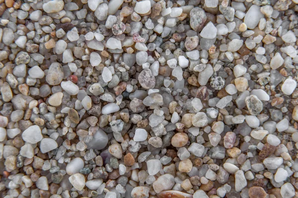 Cascalho naturalmente arredondado na costa do mar, natureza padrão de textura de fundo — Fotografia de Stock